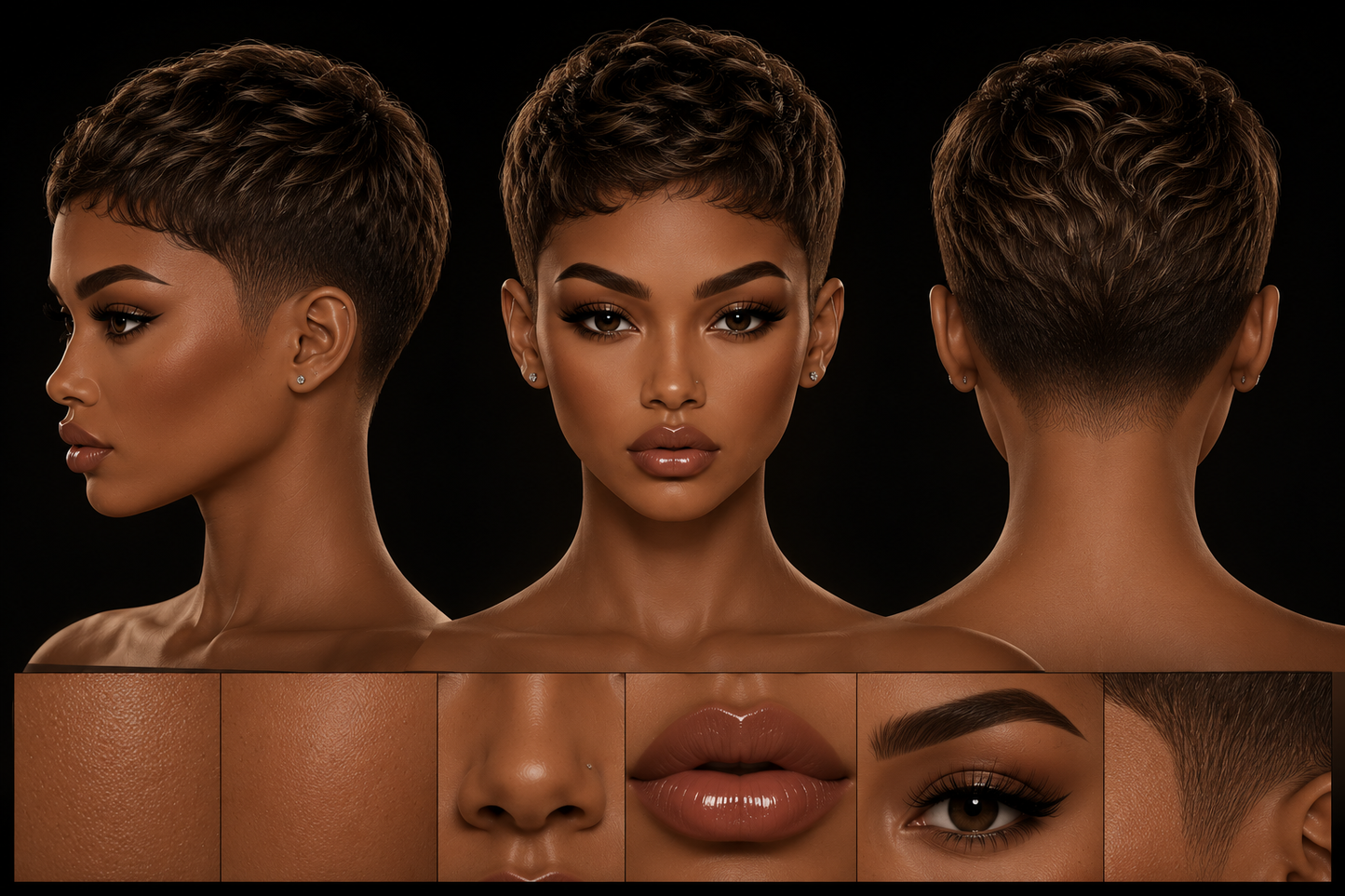 Malla para extensiones de cabello Lena