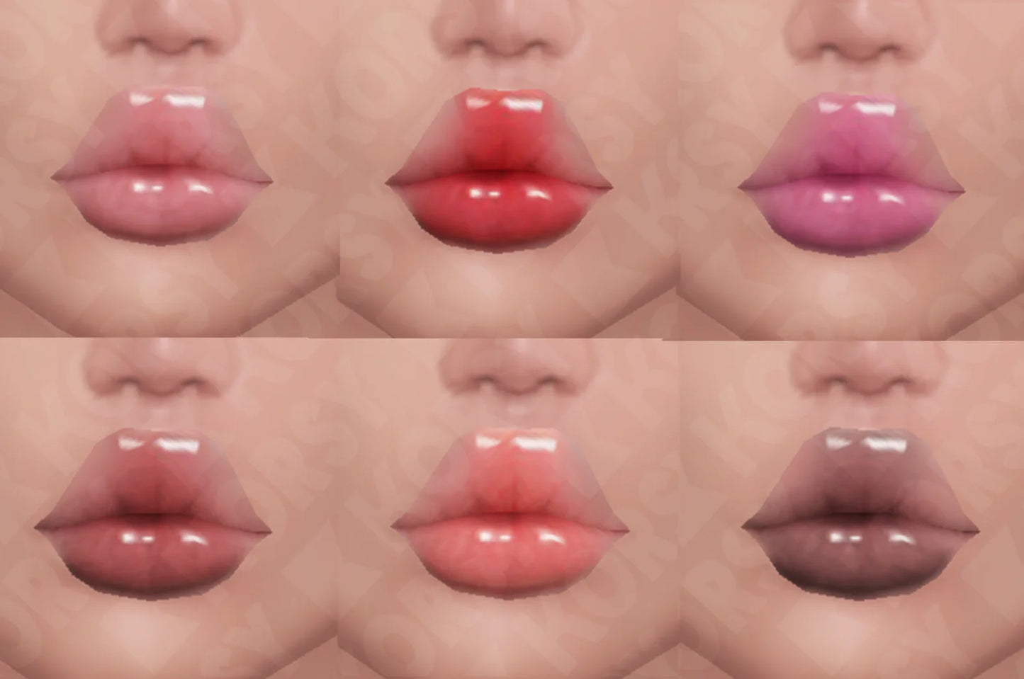 DELICATE GLOSS LIPSTICK add on Skin - PNG 3