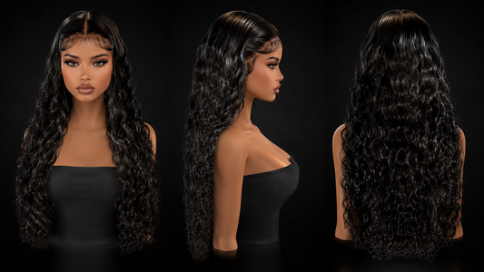 Copper Messy Waves