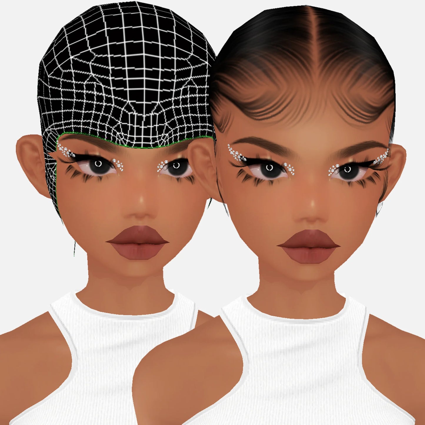 Baby Hair Mesh FULL + Loren Opacity